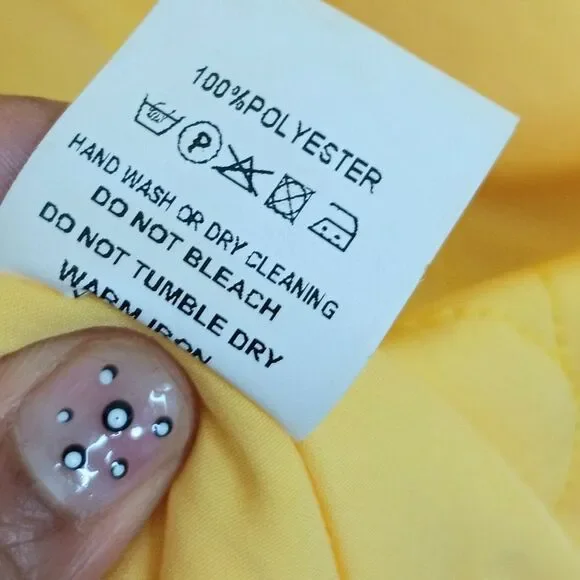 AZALEA WANG Women’s Yellow Black Varsity Bomber Jacket Large Retro Bold NWT - Picture 10 of 10